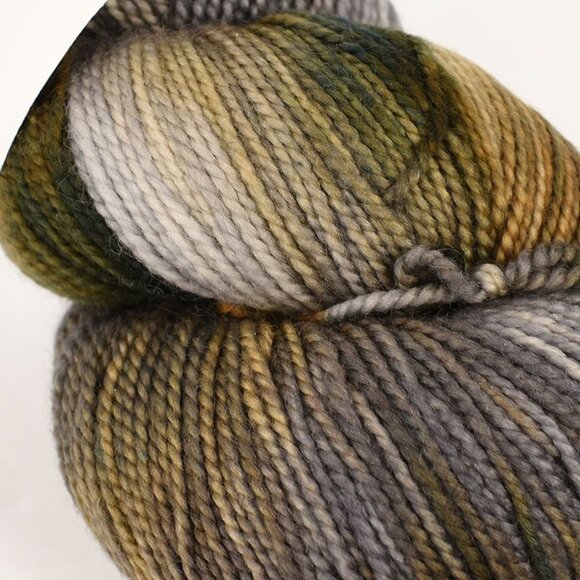 NBK Superwash Merino Fingering Yarn 100g/400 Yards Hand Dyed Metallurgy Colorway - Picture 2 of 3